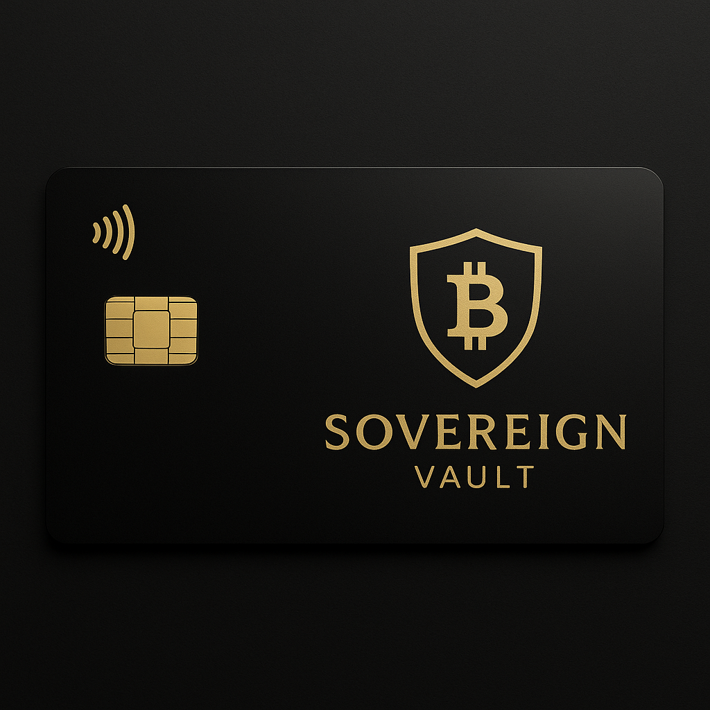Sovereign Vault Premium Card - Black & gold payment card
